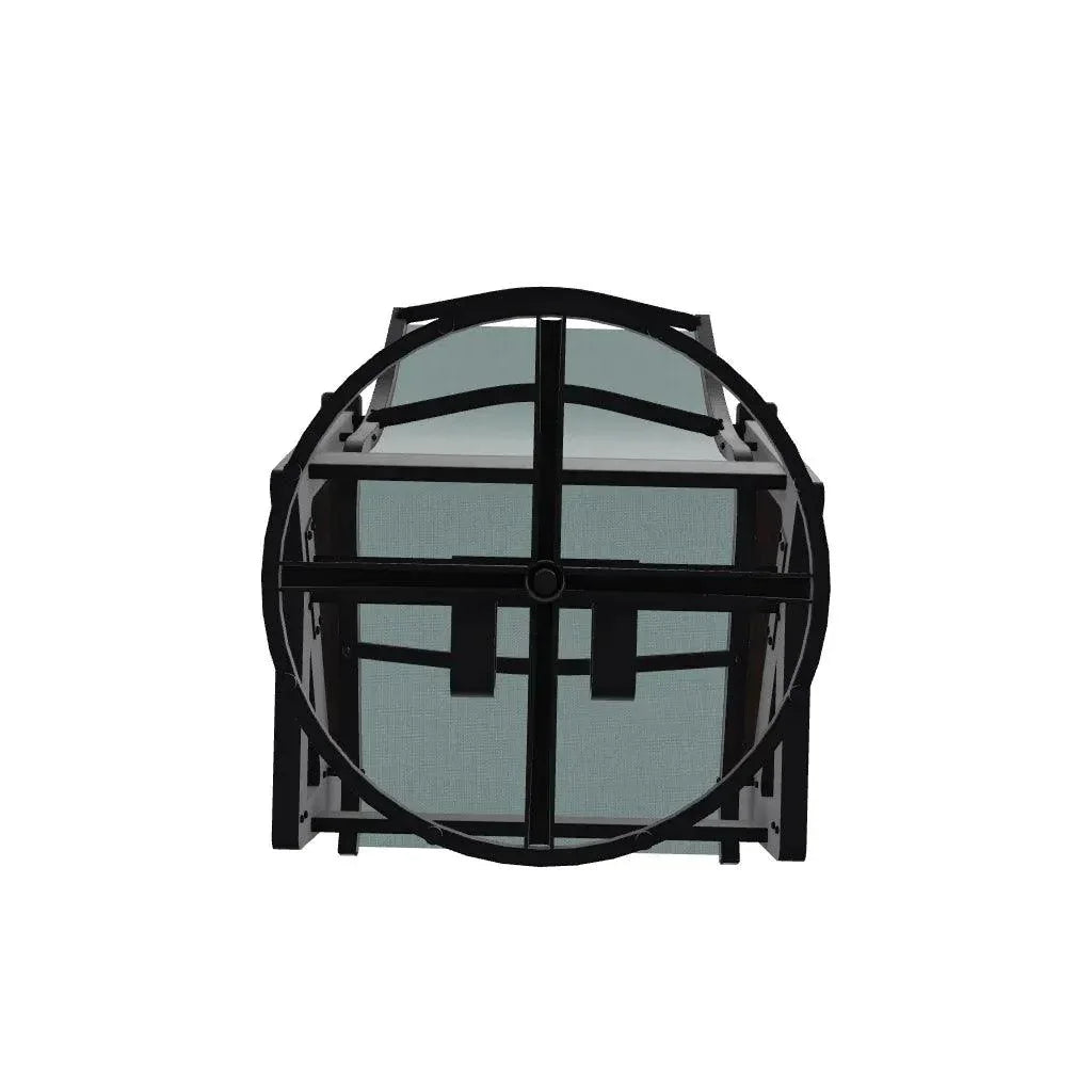 Wexler Sling Chat Height Swivel Rocker Polymer Arms - LOOMLAN - Telescope - Outdoor Accent Chairs