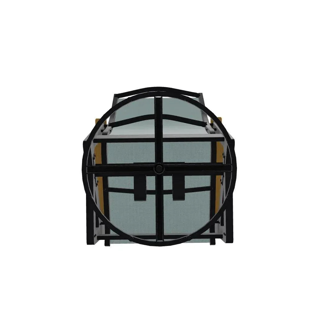 Wexler Sling Chat Height Swivel Rocker Polymer Arms - LOOMLAN - Telescope - Outdoor Accent Chairs