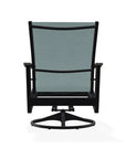 Wexler Sling Chat Height Swivel Rocker Polymer Arms - LOOMLAN - Telescope - Outdoor Accent Chairs