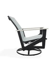 Wexler Sling Chat Height Swivel Rocker Polymer Arms - LOOMLAN - Telescope - Outdoor Accent Chairs