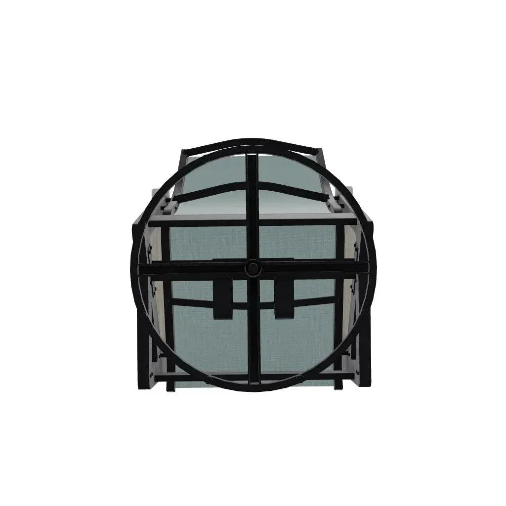 Wexler Sling Chat Height Swivel Rocker Polymer Arms - LOOMLAN - Telescope - Outdoor Accent Chairs