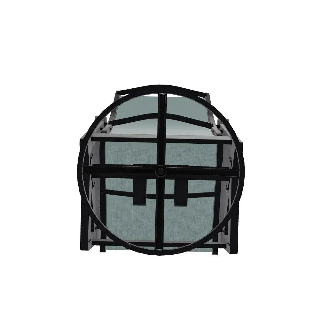 Wexler Sling Chat Height Swivel Rocker Polymer Arms - LOOMLAN - Telescope - Outdoor Accent Chairs