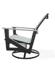 Wexler Sling Chat Height Swivel Rocker Polymer Arms - LOOMLAN - Telescope - Outdoor Accent Chairs