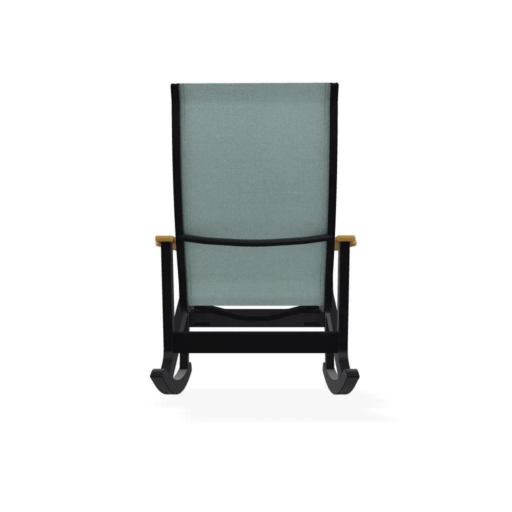 Wexler Sling Chat Supreme Rocker Polymer Arms - LOOMLAN - Telescope - Outdoor Accent Chairs