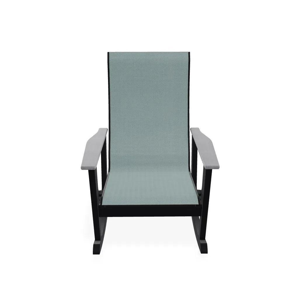 Wexler Sling Chat Supreme Rocker Polymer Arms - LOOMLAN - Telescope - Outdoor Accent Chairs