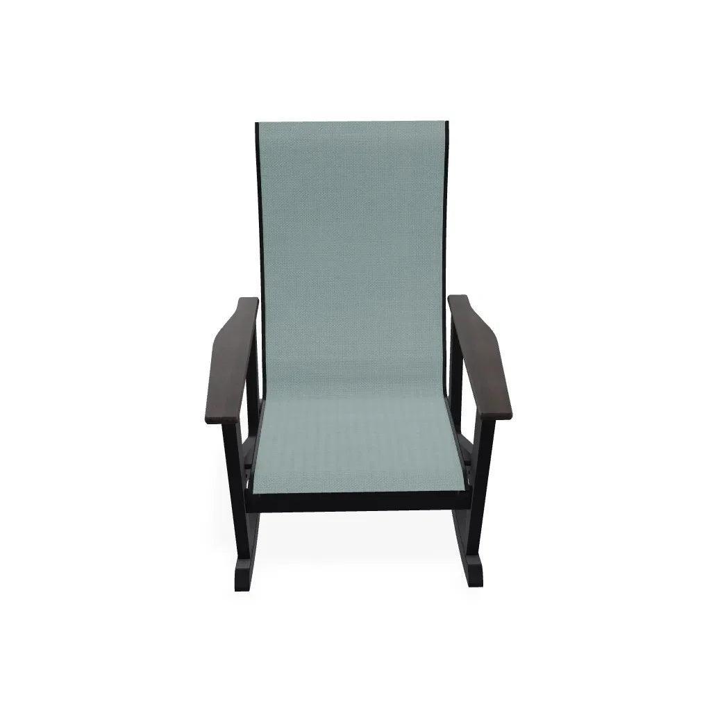 Wexler Sling Chat Supreme Rocker Polymer Arms - LOOMLAN - Telescope - Outdoor Accent Chairs