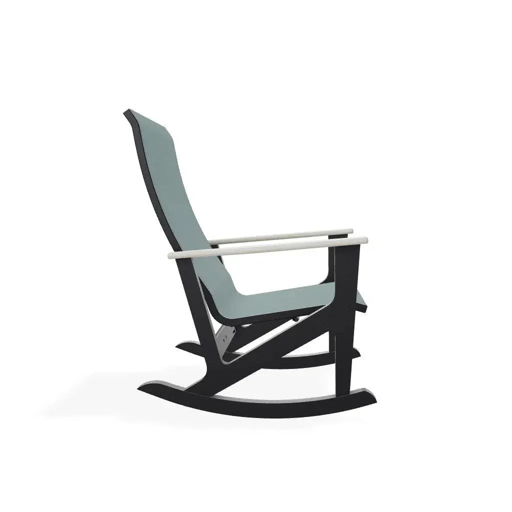 Wexler Sling Chat Supreme Rocker Polymer Arms - LOOMLAN - Telescope - Outdoor Accent Chairs