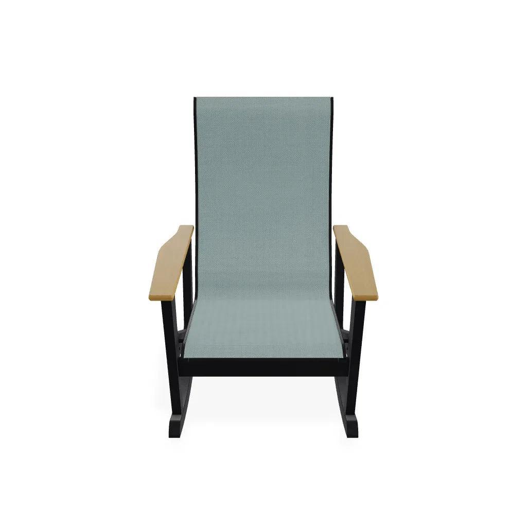 Wexler Sling Chat Supreme Rocker Polymer Arms - LOOMLAN - Telescope - Outdoor Accent Chairs