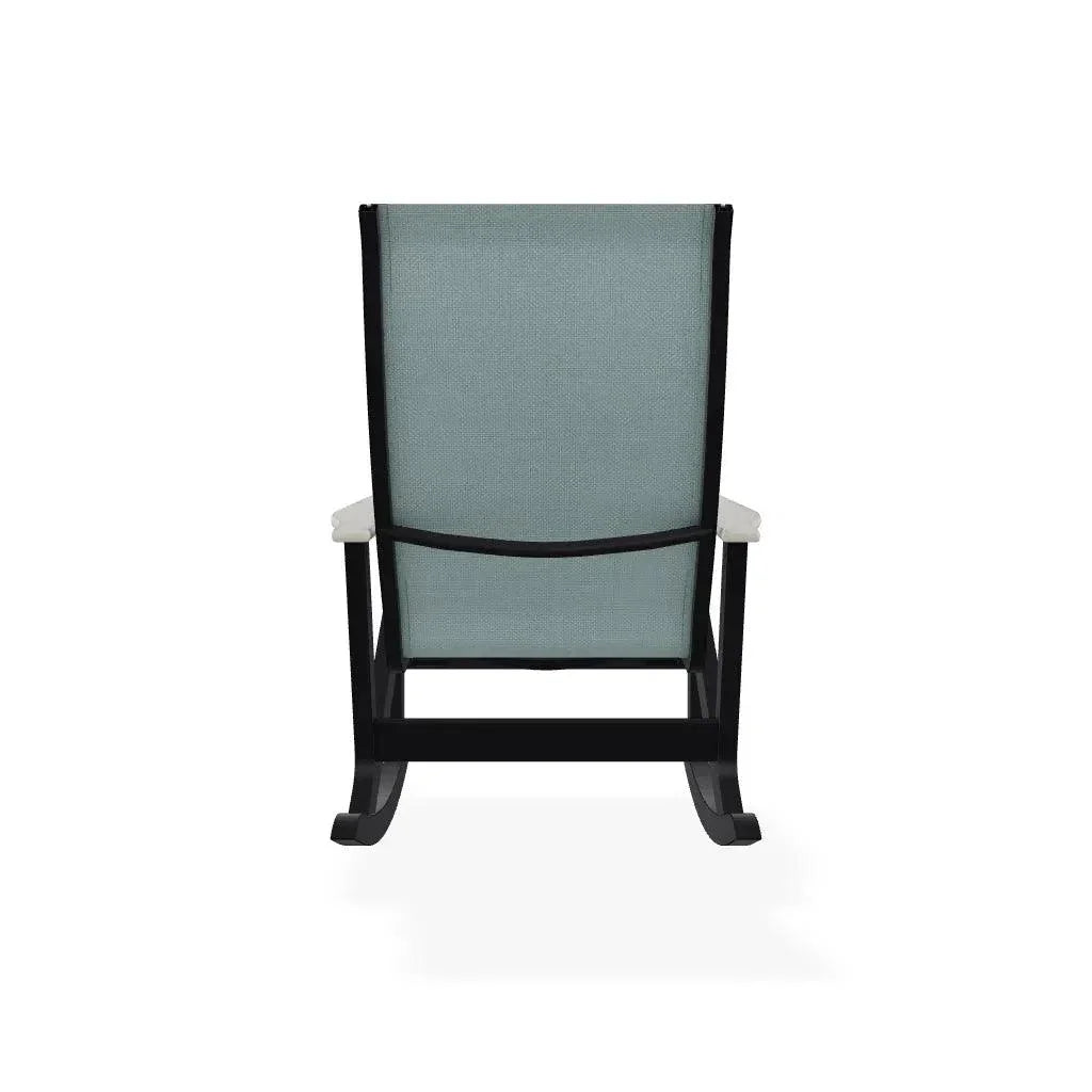 Wexler Sling Chat Supreme Rocker Polymer Arms - LOOMLAN - Telescope - Outdoor Accent Chairs