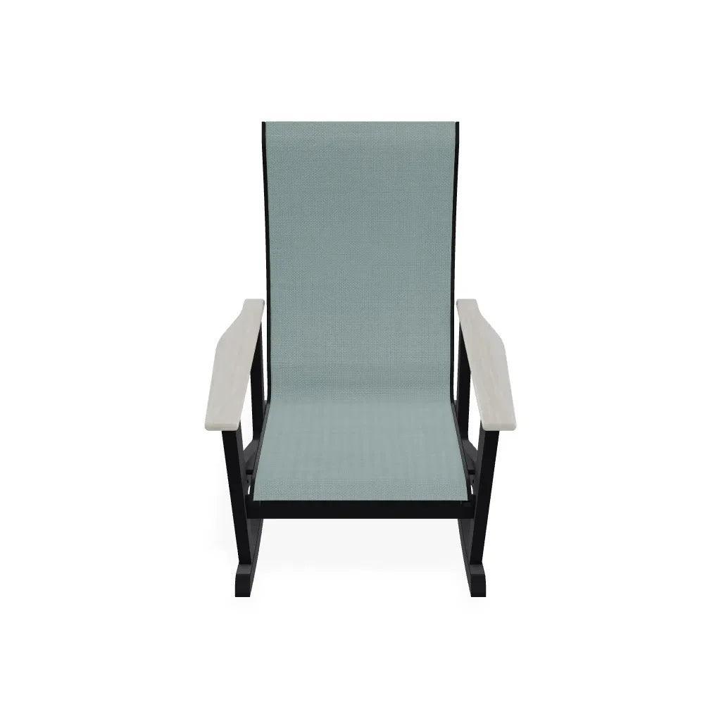 Wexler Sling Chat Supreme Rocker Polymer Arms - LOOMLAN - Telescope - Outdoor Accent Chairs