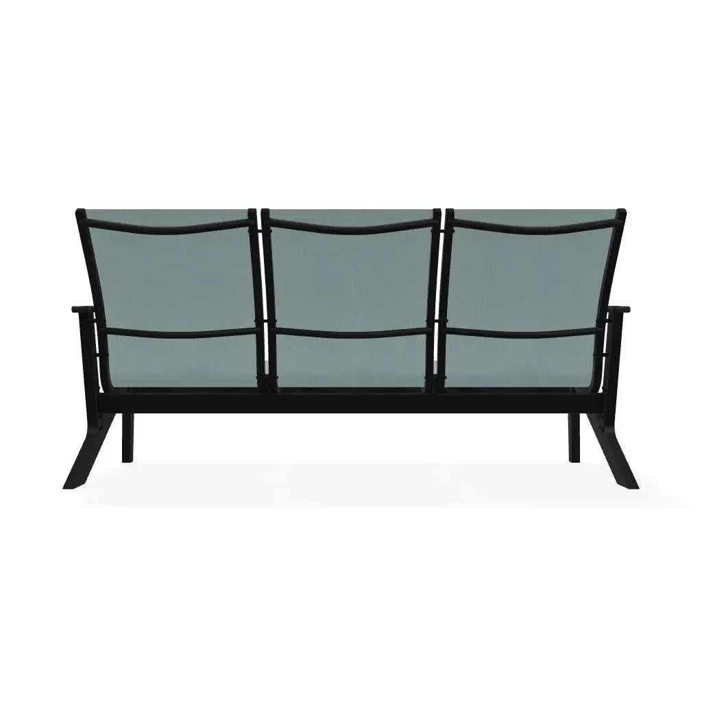 Wexler Sling Chat Three - Seat Sofa Polymer Arms - LOOMLAN - Telescope - Outdoor Sofas &amp; Loveseats