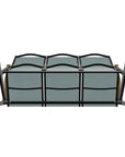 Wexler Sling Chat Three - Seat Sofa Polymer Arms - LOOMLAN - Telescope - Outdoor Sofas & Loveseats