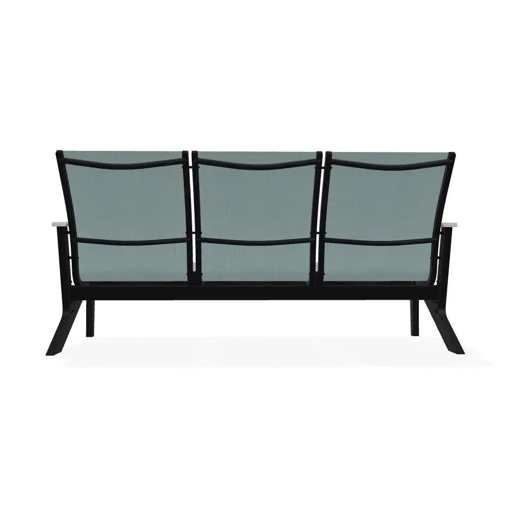 Wexler Sling Chat Three - Seat Sofa Polymer Arms - LOOMLAN - Telescope - Outdoor Sofas &amp; Loveseats