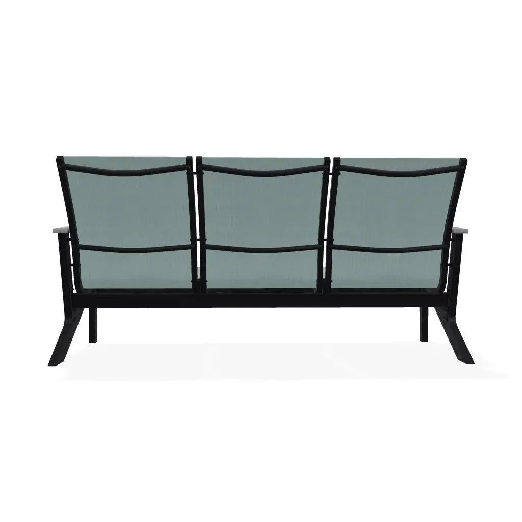 Wexler Sling Chat Three - Seat Sofa Polymer Arms - LOOMLAN - Telescope - Outdoor Sofas &amp; Loveseats