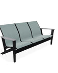 Wexler Sling Chat Three - Seat Sofa Polymer Arms - LOOMLAN - Telescope - Outdoor Sofas & Loveseats