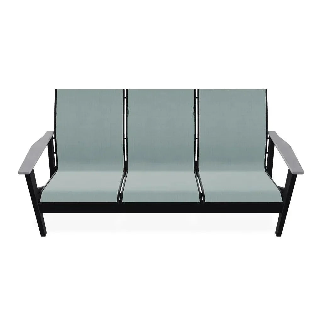 Wexler Sling Chat Three - Seat Sofa Polymer Arms - LOOMLAN - Telescope - Outdoor Sofas &amp; Loveseats