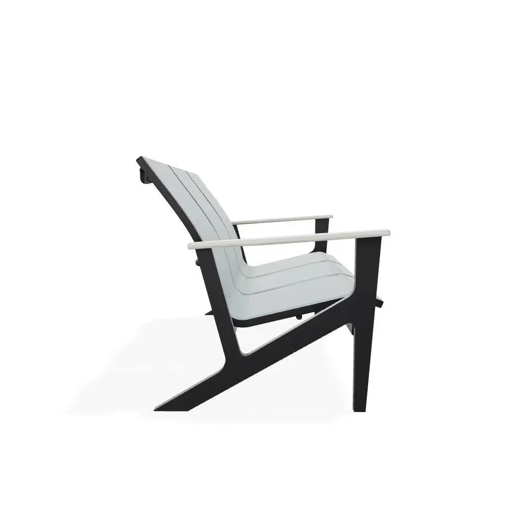 Wexler Sling Chat Three - Seat Sofa Polymer Arms - LOOMLAN - Telescope - Outdoor Sofas &amp; Loveseats