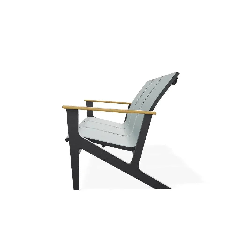 Wexler Sling Chat Three - Seat Sofa Polymer Arms - LOOMLAN - Telescope - Outdoor Sofas &amp; Loveseats