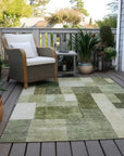 LOOMLAN Rugs Wovari Green Washable Indoor-Outdoor Rug