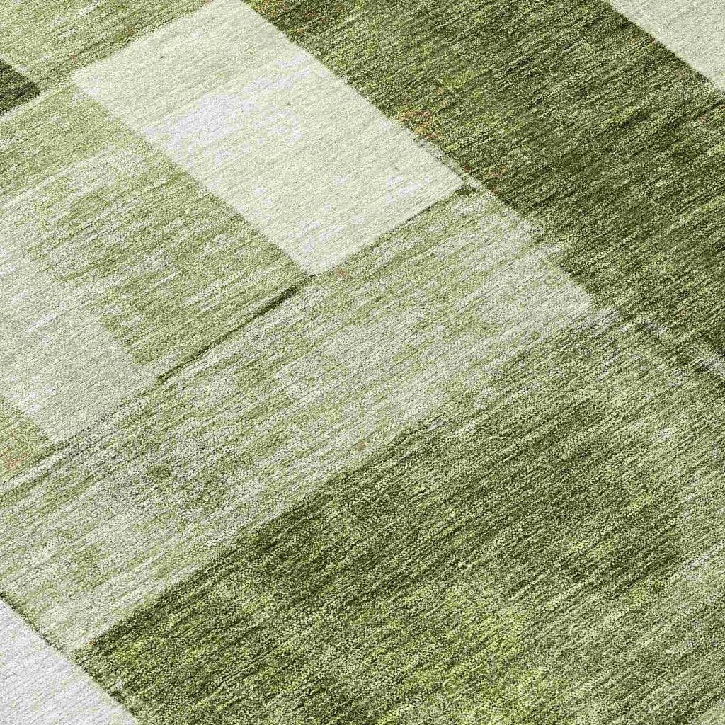 LOOMLAN Rugs Wovari Green Washable Indoor-Outdoor Rug