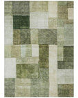 LOOMLAN Rugs Wovari Green Washable Indoor-Outdoor Rug