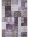LOOMLAN Rugs Wovari Purple Washable Indoor-Outdoor Rug