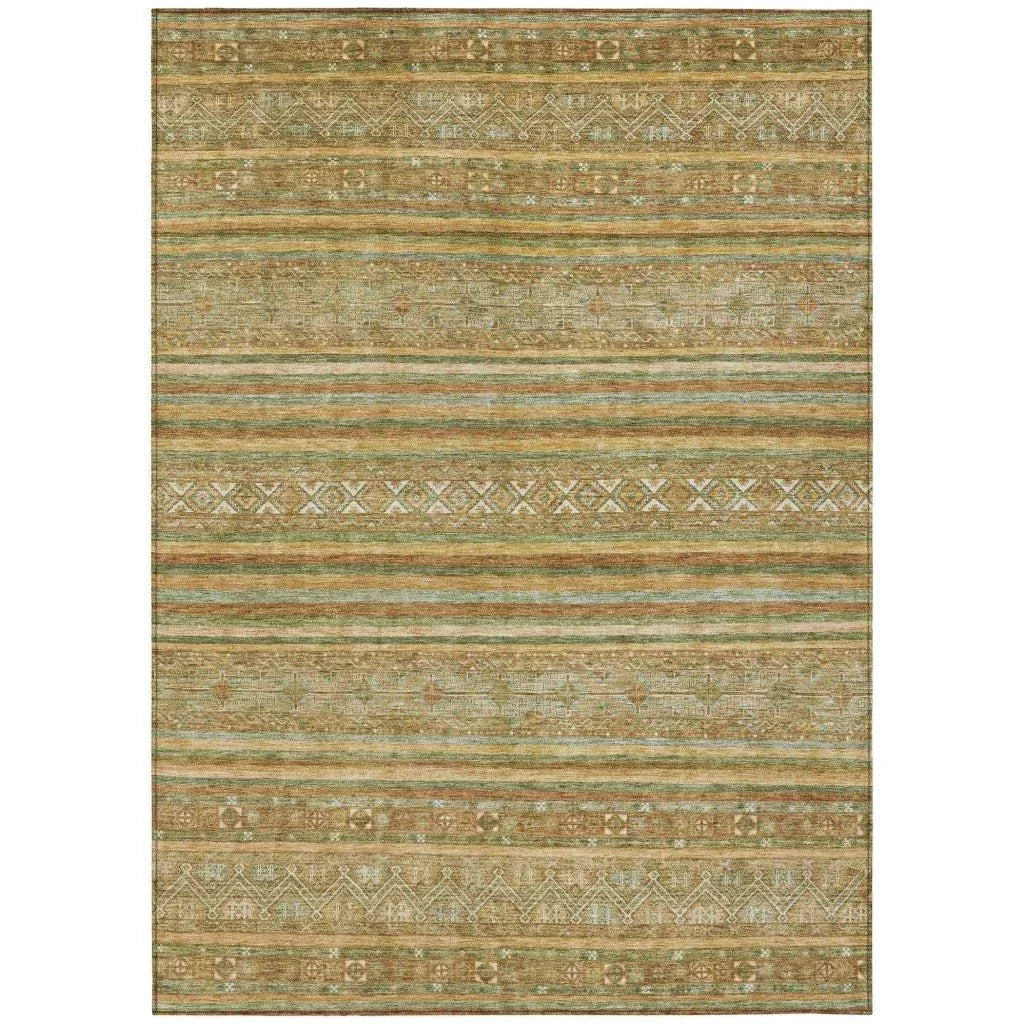 LOOMLAN Rugs Ysadora Aloe Washable Indoor-Outdoor Rug