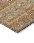 LOOMLAN Rugs Ysadora Orange Washable Indoor-Outdoor Rug