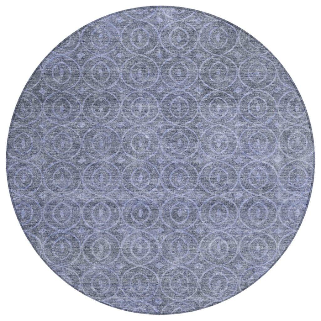 LOOMLAN Rugs Zafrine Denim Washable Indoor-Outdoor Rug