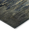 LOOMLAN Rugs Zahran Brown Washable Indoor-Outdoor Rug