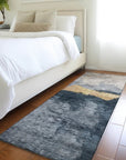 LOOMLAN Rugs Zailor Blue Washable Indoor-Outdoor Rug