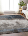 LOOMLAN Rugs Zailor Gray Washable Indoor-Outdoor Rug