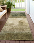 LOOMLAN Rugs Zailor Green Washable Indoor-Outdoor Rug