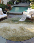 LOOMLAN Rugs Zailor Green Washable Indoor-Outdoor Rug