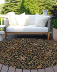 LOOMLAN Rugs Zara Black Washable Indoor-Outdoor Rug