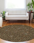 LOOMLAN Rugs Zara Brown Washable Indoor-Outdoor Rug