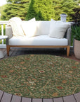 LOOMLAN Rugs Zara Green Washable Indoor-Outdoor Rug