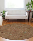 LOOMLAN Rugs Zara Orange Washable Indoor-Outdoor Rug