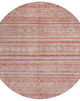 LOOMLAN Rugs Zaraxa Orange Washable Indoor-Outdoor Rug