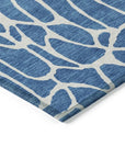 Zarelia Blue Washable Indoor - Outdoor Rug - LOOMLAN - LOOMLAN Rugs - Outdoor Rugs
