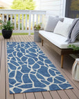Zarelia Blue Washable Indoor - Outdoor Rug - LOOMLAN - LOOMLAN Rugs - Outdoor Rugs
