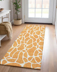 LOOMLAN Rugs Zarelia Orange Washable Indoor-Outdoor Rug