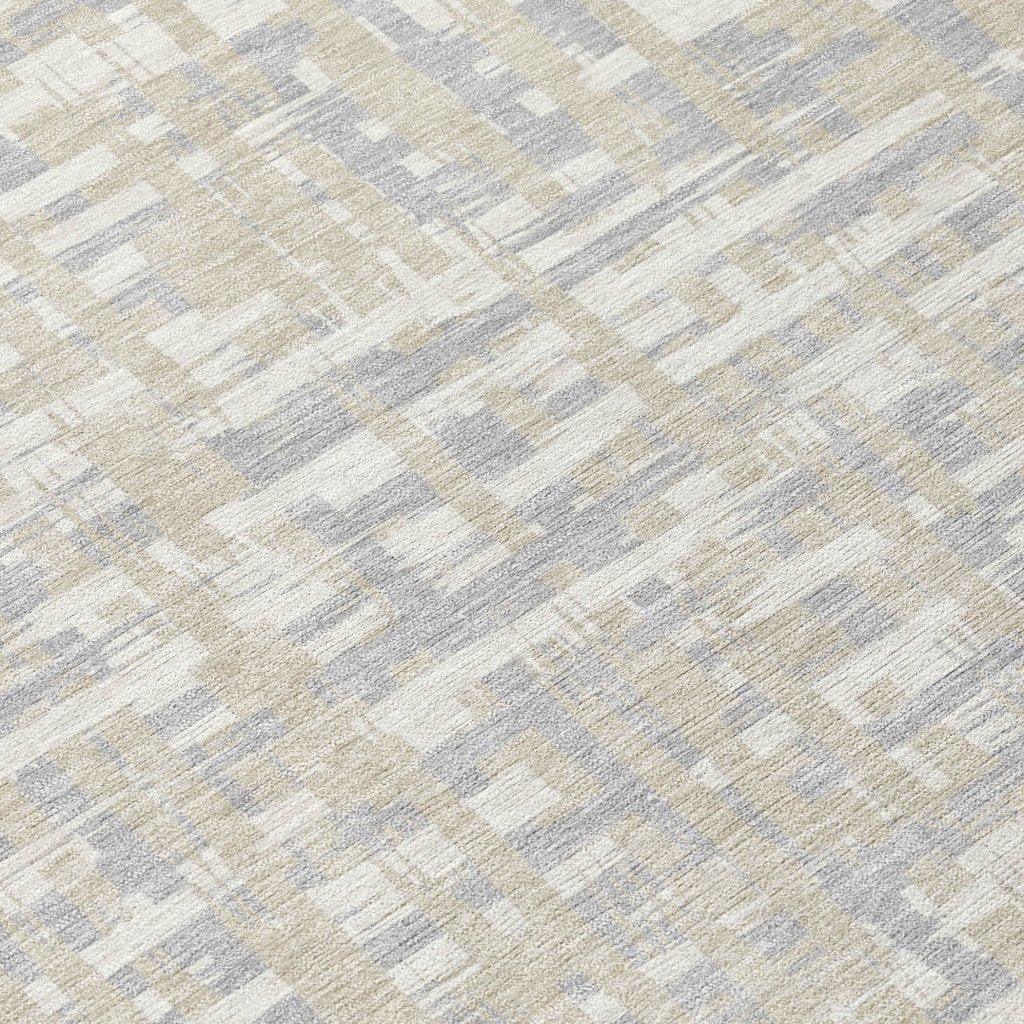 LOOMLAN Rugs Zarifa Beige Washable Indoor-Outdoor Rug