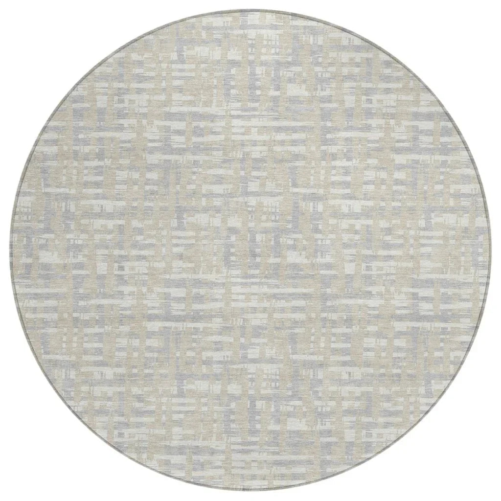 LOOMLAN Rugs Zarifa Beige Washable Indoor-Outdoor Rug