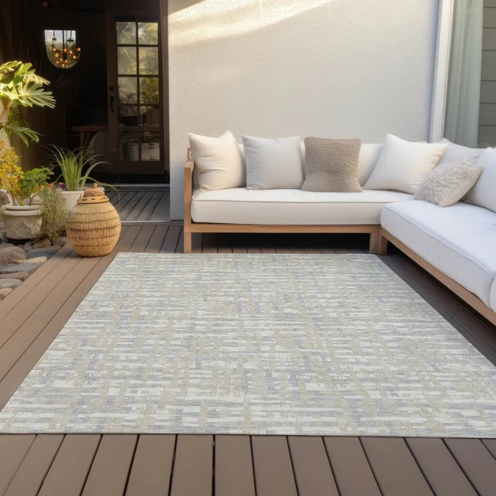 LOOMLAN Rugs Zarifa Beige Washable Indoor-Outdoor Rug