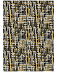 LOOMLAN Rugs Zarifa Black Washable Indoor-Outdoor Rug