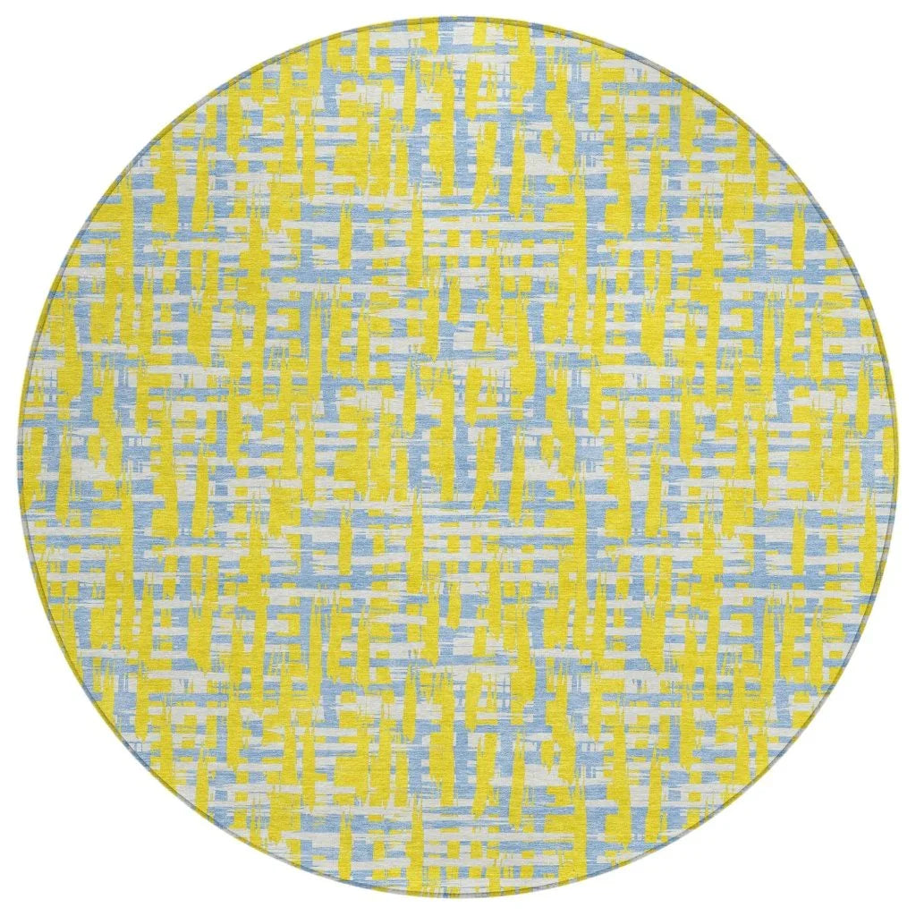 LOOMLAN Rugs Zarifa Gold Washable Indoor-Outdoor Rug