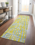 LOOMLAN Rugs Zarifa Gold Washable Indoor-Outdoor Rug