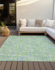 LOOMLAN Rugs Zarifa Green Washable Indoor-Outdoor Rug