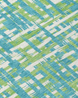 LOOMLAN Rugs Zarifa Teal Washable Indoor-Outdoor Rug